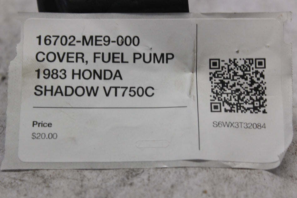 16702-ME9-000 COVER, FUEL PUMP 1983 HONDA SHADOW VT750C