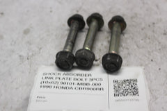 SHOCK ABSORBER LINK PLATE BOLT 3PCS (10x62) 90101-MBB-000 1998 HONDA CBR900RR