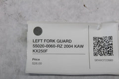 LEFT FORK GUARD 55020-0060-RZ 2004 KAW KX250F