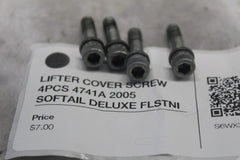 LIFTER COVER SCREW 4PCS 4741A 2005 SOFTAIL DELUXE FLSTNI