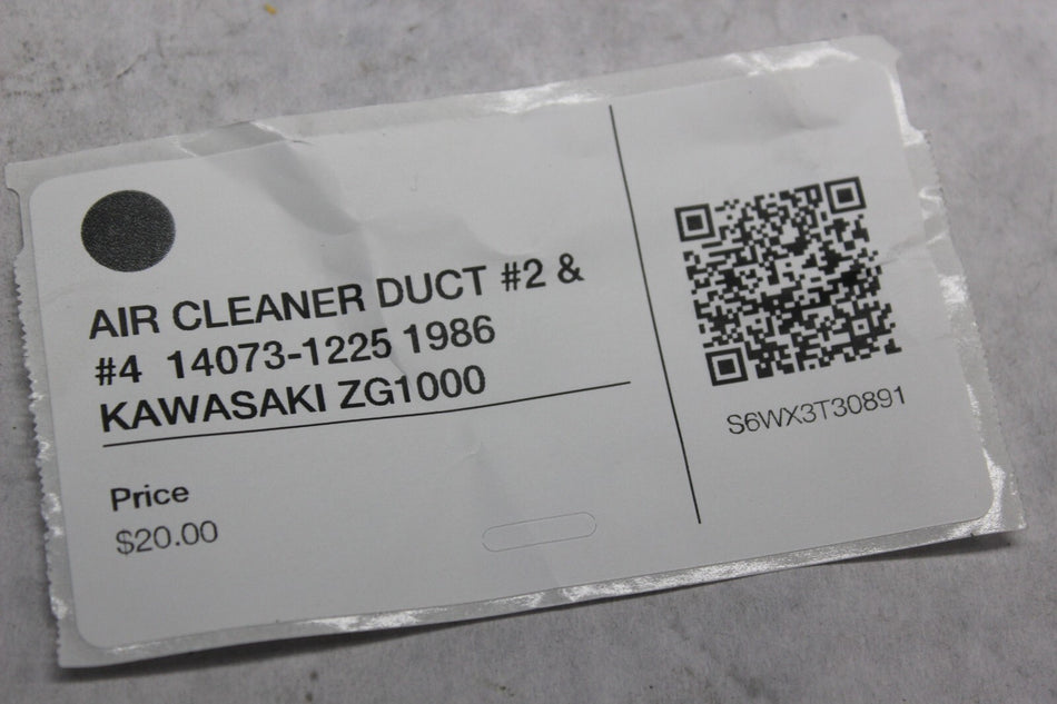 AIR CLEANER DUCT #2 & #4  14073-1225 1986 KAWASAKI ZG1000