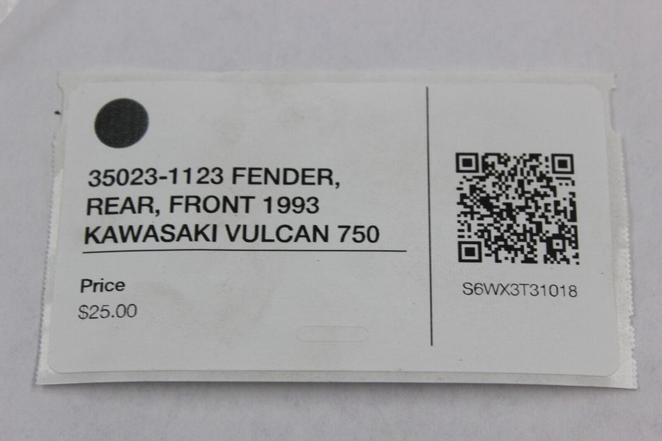 35023-1123 FENDER, REAR, FRONT 1993 KAWASAKI VULCAN 750