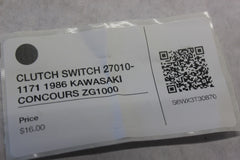 CLUTCH SWITCH 27010-1171 1986 KAWASAKI CONCOURS ZG1000