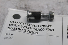 CLUTCH LEVER PIVOT BOLT 57531-14A00 2001 SUZUKI SV650S