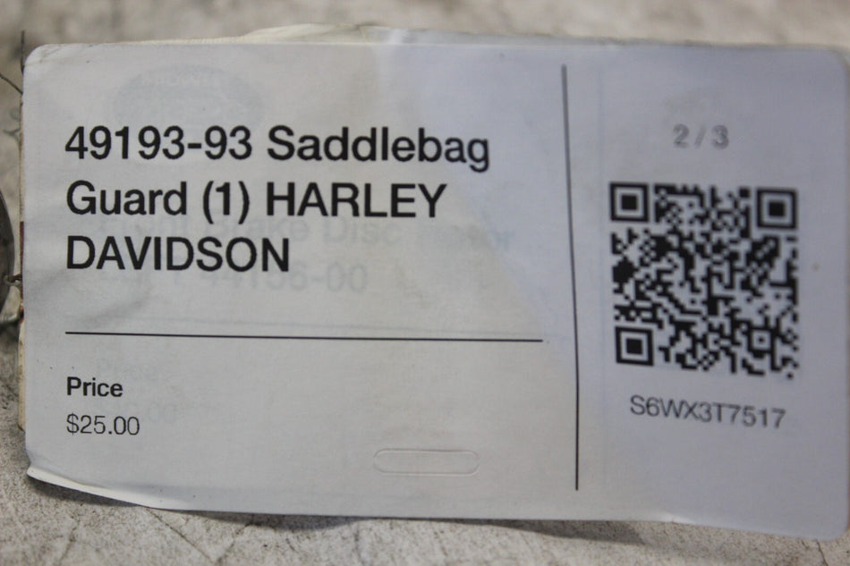 49193-93 Saddlebag Guard (1) HARLEY DAVIDSON