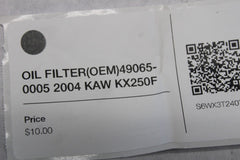 OIL FILTER (OEM) 49065-0005 2004 KAW KX250F