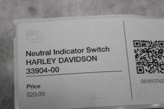 Neutral Indicator Switch HARLEY DAVIDSON 33904-00