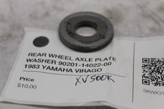 REAR WHEEL AXLE PLATE WASHER 90201-14022-00  1983 YAMAHA VIRAGO XV500K