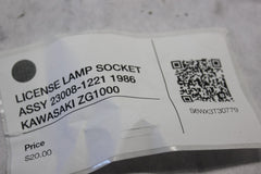 LICENSE LAMP SOCKET ASSY 23008-1221 1986 KAWASAKI ZG1000