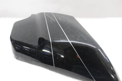 66048-09 RIGHT Side Cover HARLEY DAVIDSON VIVID BLACK SILVER PINSTRIPE