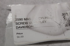 2590 MASTER CYLINDER SCREW (2) HARLEY DAVIDSON