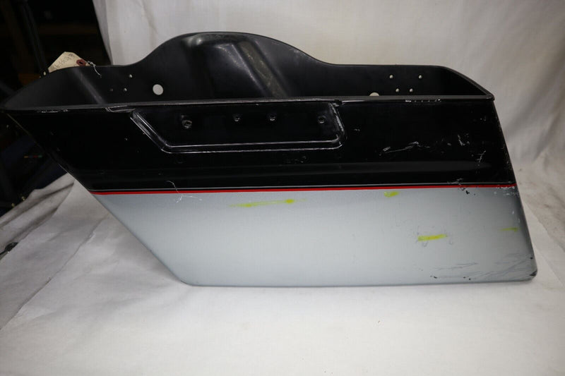 OEM Harley Davidson LEFT Saddlebag Bottom 2011 Ultra FLHTCU Blk/Silver 90753-93