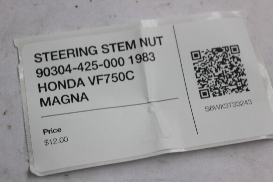 STEERING STEM NUT 90304-425-000 1983 HONDA VF750C MAGNA