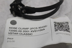 HOSE CLAMP 2PCS 90450-72095-00 2001 XVS1100A VSTAR CLASSIC