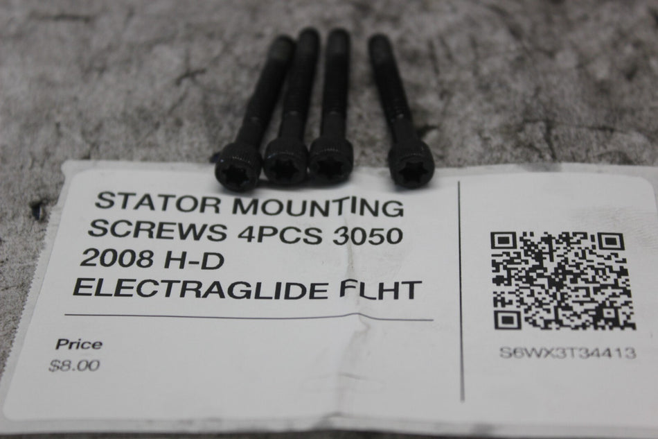 STATOR MOUNTING SCREWS 4PCS 3050 2008 H-D ELECTRAGLIDE FLHT