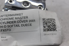 AFTERMARKET CHROME MASTER CYLINDER COVER 2001 H-D SOFTAIL DUECE FXSTD