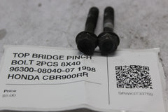 TOP BRIDGE PINCH BOLT 2PCS 8X40 96300-08040-07 1998 HONDA CBR900RR