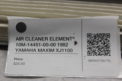 AIR CLEANER ELEMENT 10M-14451-00-00 1982 YAMAHA MAXIM XJ1100