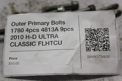 Outer Primary Bolts 1780 4pcs 4813A 9pcs 2010 H-D ULTRA CLASSIC FLHTCU