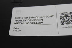 66048-09 Side Cover RIGHT HARLEY DAVIDSON METALLIC YELLOW