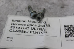 Ignition Mounting Screws 2pcs 2647B 2010 H-D ULTRA CLASSIC FLHTCU