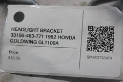 HEADLIGHT BRACKET 33156-463-771 1982 HONDA GOLDWING GL1100A