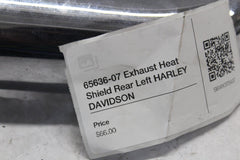 65636-07 Exhaust Heat Shield Rear Left HARLEY DAVIDSON