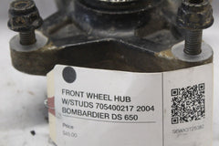 FRONT WHEEL HUB W/STUDS 705400217 2004 BOMBARDIER DS 650