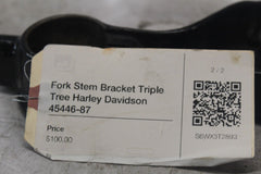 Fork Stem Bracket Triple Tree Harley Davidson 45446-87