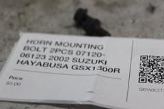 HORN MOUNTING BOLT 2PCS 07120-06123 2002 SUZUKI HAYABUSA GSX1300R