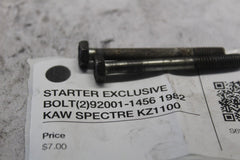 STARTER EXCLUSIVE BOLT (2) 92001-1456 1982 KAW SPECTRE KZ1100