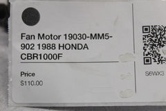 Fan Motor 19030-MM5-902 1988 HONDA CBR1000F