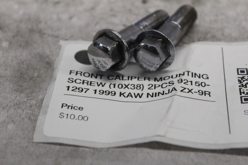 FRONT CALIPER MOUNTING SCREW (10X38) 2PCS 92150-1297 1999 KAW NINJA ZX-9R