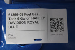 61356-08 Fuel Gas Tank 6 Gallon HARLEY DAVIDSON ROYAL BLUE