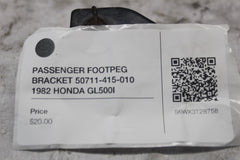PASSENGER FOOTPEG BRACKET 50711-415-010 1982 HONDA GL500I SILVERWING