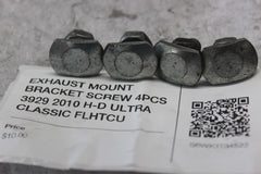 EXHAUST MOUNT BRACKET SCREW 4PCS 3929 2010 H-D ULTRA CLASSIC FLHTCU