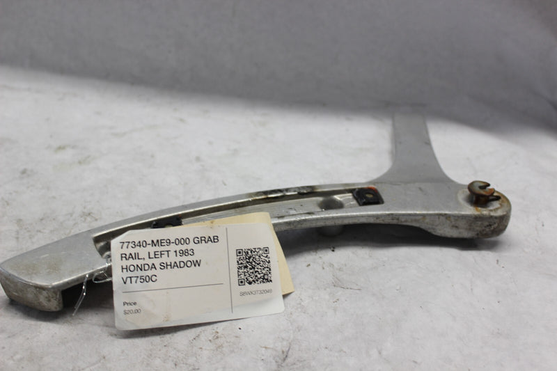 77340-ME9-000 GRAB RAIL, LEFT 1983 HONDA SHADOW VT750C