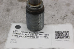 LEFT REAR SWINGARM PIVOT BOLT 90122-463-000 1982 GOLDWING GL1100A