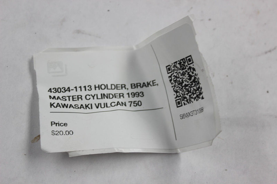 43034-1113 HOLDER, BRAKE, MASTER CYLINDER 1993 KAWASAKI VULCAN 750