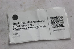 Spark Plug Hole Gasket (2) 11061-0105 2005 KAWASAKI NINJA ZX-12R