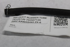 AIR DUCT RUBBER TUBE 7X10X120 702A07120  2002 KAWASAKI ZX-6
