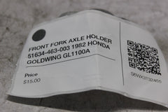 FRONT FORK AXLE HOLDER 51634-463-003 1982 HONDA GOLDWING GL1100A
