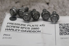 PRESSURE PLATE KIT SCREW 6PCS 2980 HARLEY-DAVIDSON