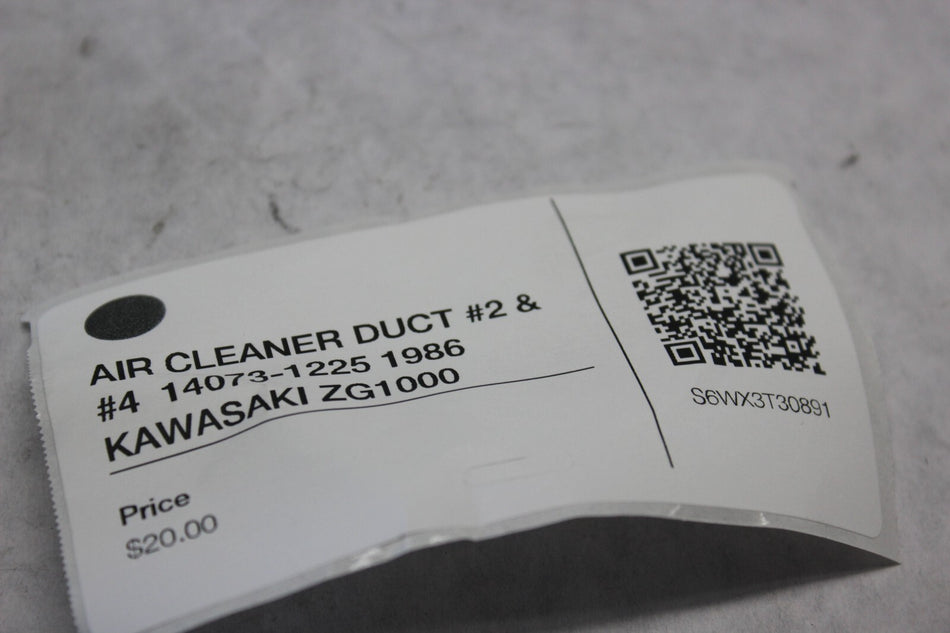 AIR CLEANER DUCT #2 & #4  14073-1225 1986 KAWASAKI ZG1000