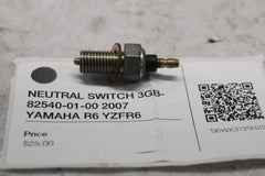 NEUTRAL SWITCH 3GB-82540-01-00 2007 YAMAHA R6 YZFR6