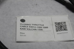 CLOSING THROTTLE CABLE 54012-1594 1999 KAW VULCAN 1500
