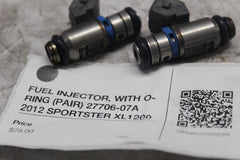 FUEL INJECTOR, WITH O-RING (PAIR) 27706-07A 2012 SPORTSTER XL1200