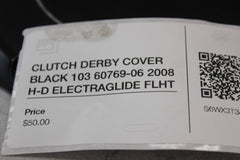 CLUTCH DERBY COVER BLACK 103 60769-06 2008 H-D ELECTRAGLIDE FLHT