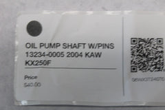 OIL PUMP SHAFT W/PINS 13234-0005 2004 KAW KX250F