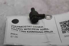 THERMOSTAT COVER FITTING W/SCREW 92005-1346 1999 KAWASAKI NINJA ZX9R